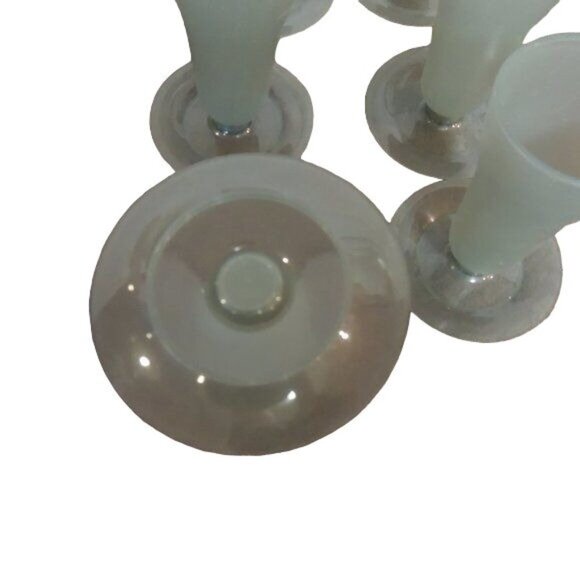 Tupperware 6 Tall Parfait Pudding Dessert cups gray  754 - Picture 2 of 2